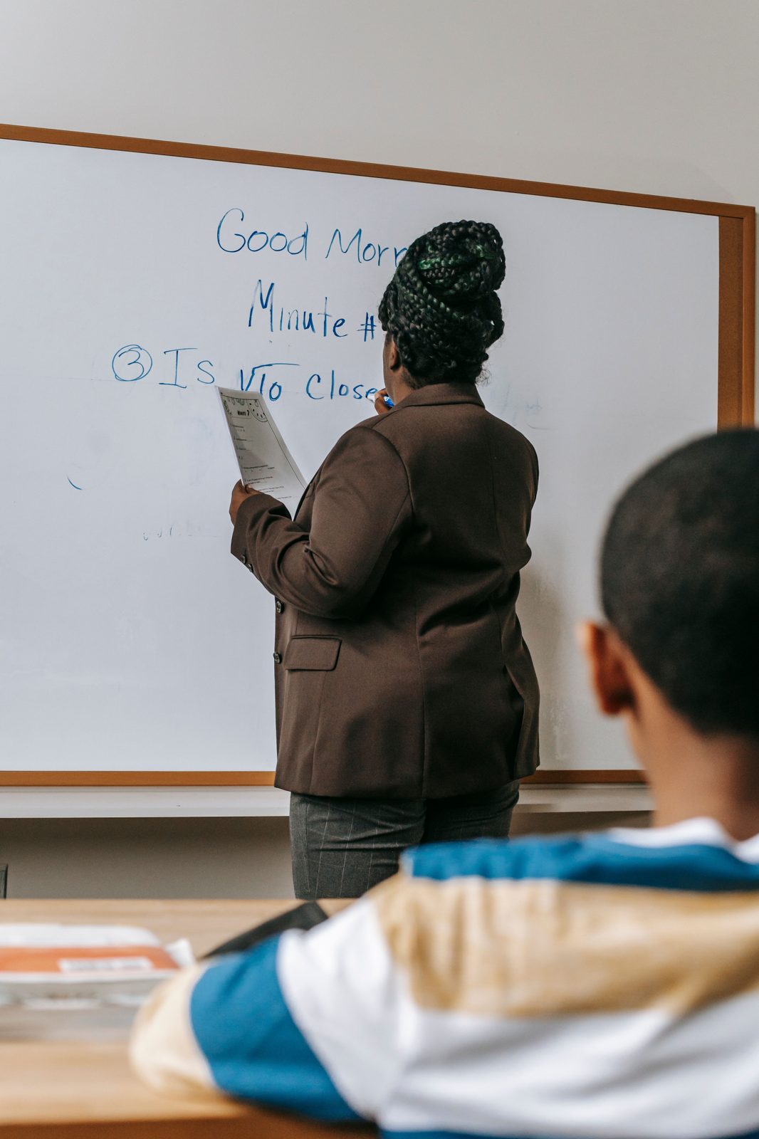 Teacher at the board